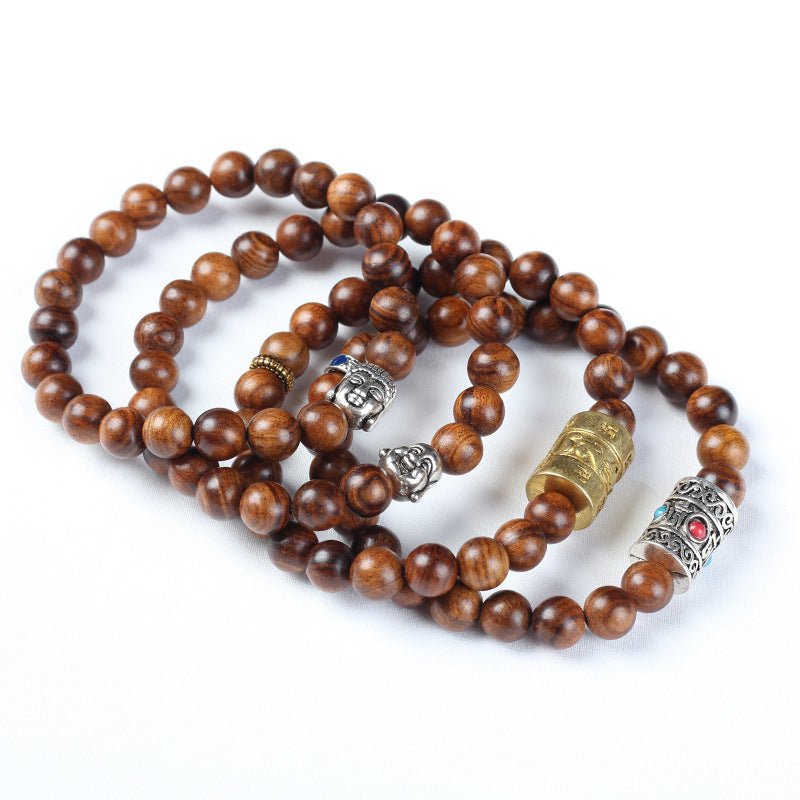 Hainan Natural Huanghua Pear Wooden Prayer Beads Bracelets 2668south