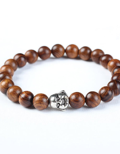 Load image into Gallery viewer, Hainan Natural Huanghua Pear Wooden Prayer Beads Bracelets 2668south
