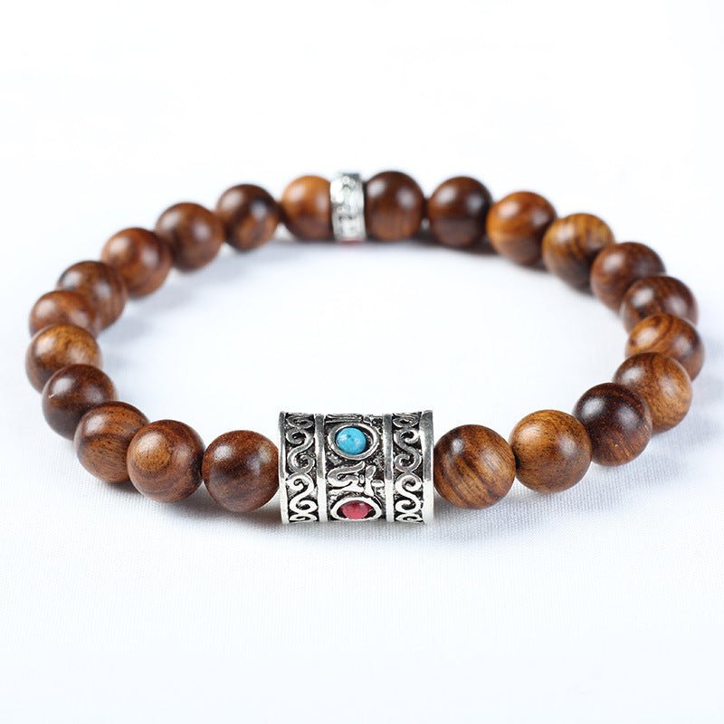 Hainan Natural Huanghua Pear Wooden Prayer Beads Bracelets 2668south