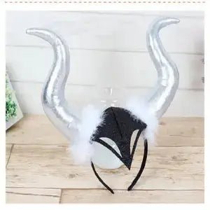 Halloween Accessories Demon Horn Headdress Demon Witch Costume Props 2668south