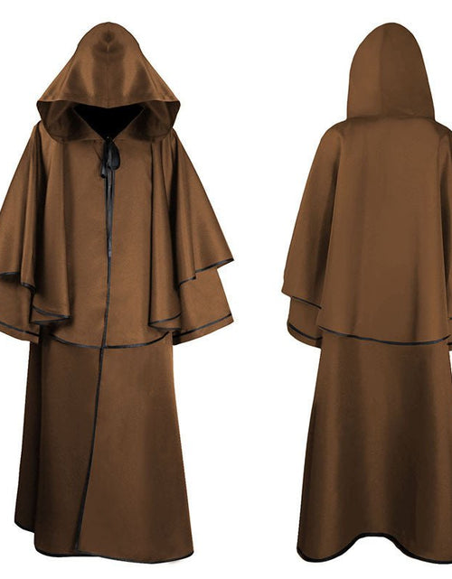 Load image into Gallery viewer, Halloween Ball Dress Up Death Cloak Medieval Hoodie Cloak 2668south
