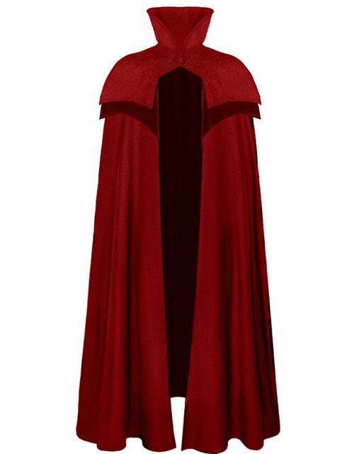 Load image into Gallery viewer, Halloween Dance Costume Death Cape Medieval Hat 2668south
