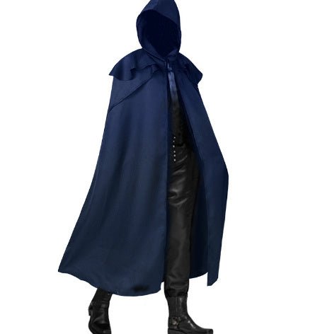 Load image into Gallery viewer, Halloween Dance Costume Death Cape Medieval Hat 2668south
