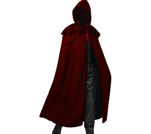 Load image into Gallery viewer, Halloween Dance Costume Death Cape Medieval Hat 2668south
