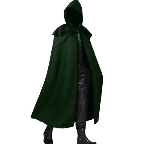 Load image into Gallery viewer, Halloween Dance Costume Death Cape Medieval Hat 2668south
