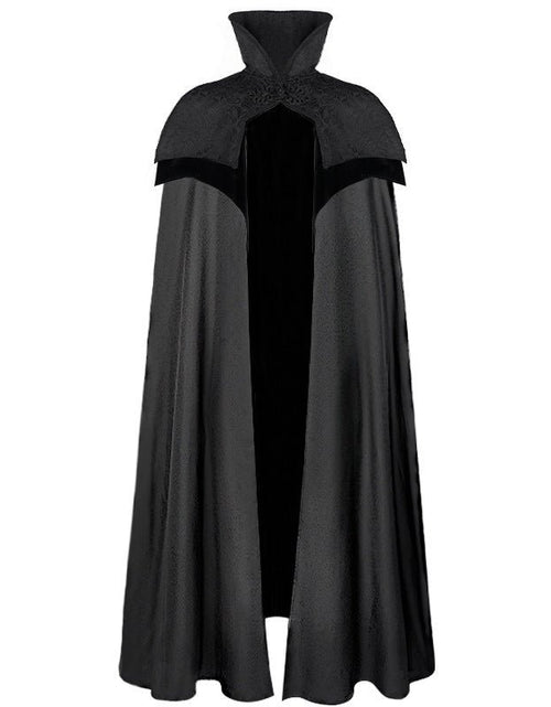 Load image into Gallery viewer, Halloween Dance Costume Death Cape Medieval Hat 2668south
