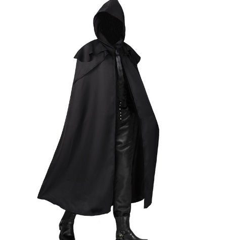 Load image into Gallery viewer, Halloween Dance Costume Death Cape Medieval Hat 2668south
