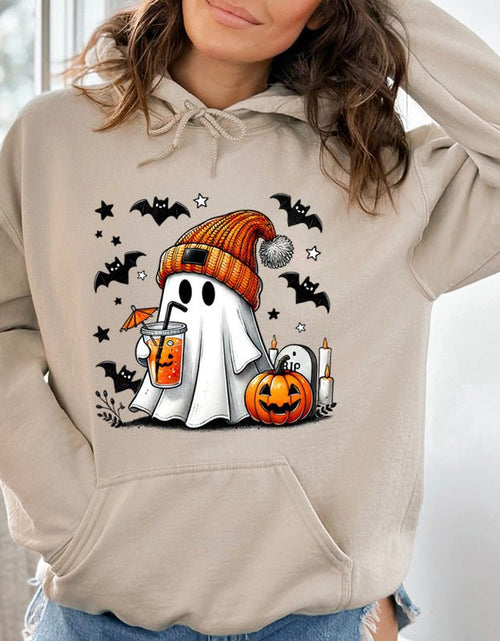 Load image into Gallery viewer, Halloween Ghost Pumpkin Bat Hoodies For Women Fashion Hooded 2668south
