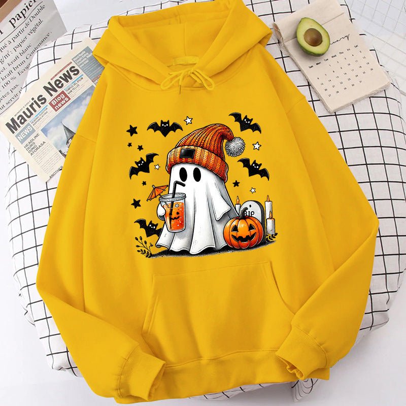 Halloween Ghost Pumpkin Bat Hoodies For Women Fashion Hooded 2668south