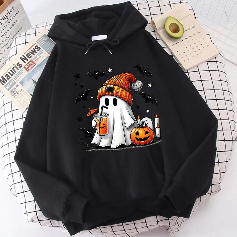 Halloween Ghost Pumpkin Bat Hoodies For Women Fashion Hooded 2668south