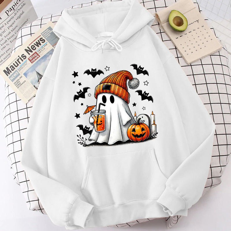 Halloween Ghost Pumpkin Bat Hoodies For Women Fashion Hooded 2668south