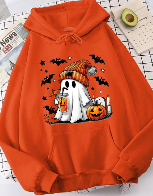 Load image into Gallery viewer, Halloween Ghost Pumpkin Bat Hoodies For Women Fashion Hooded 2668south
