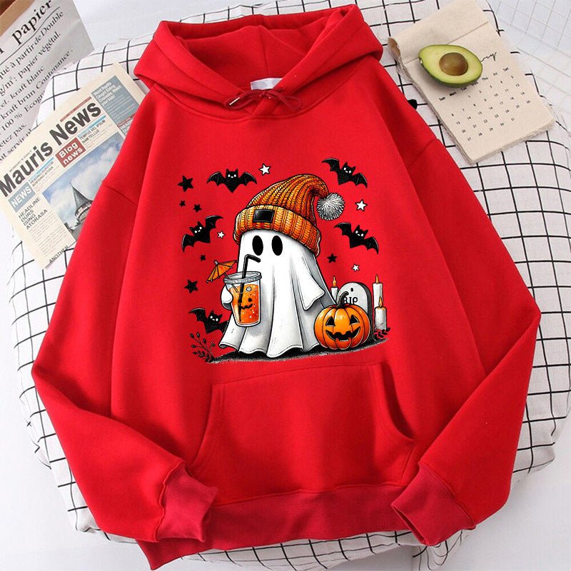 Halloween Ghost Pumpkin Bat Hoodies For Women Fashion Hooded 2668south