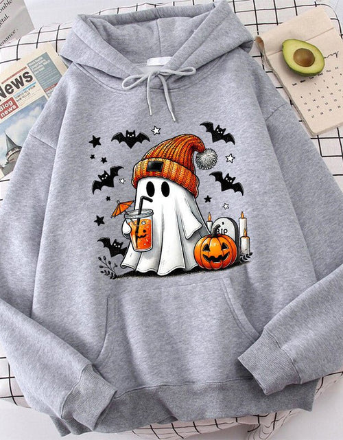 Load image into Gallery viewer, Halloween Ghost Pumpkin Bat Hoodies For Women Fashion Hooded 2668south
