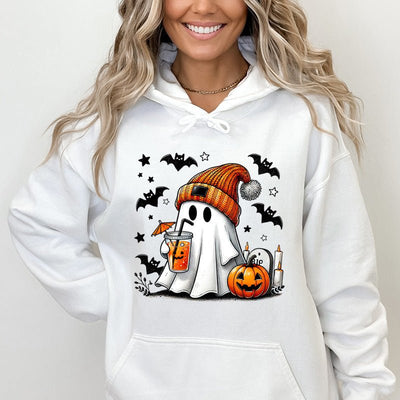 Halloween Ghost Pumpkin Bat Hoodies For Women Fashion Hooded 2668south