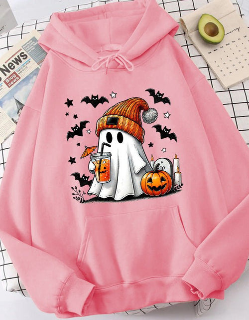 Load image into Gallery viewer, Halloween Ghost Pumpkin Bat Hoodies For Women Fashion Hooded 2668south
