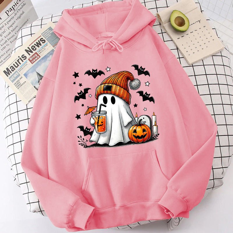 Halloween Ghost Pumpkin Bat Hoodies For Women Fashion Hooded 2668south