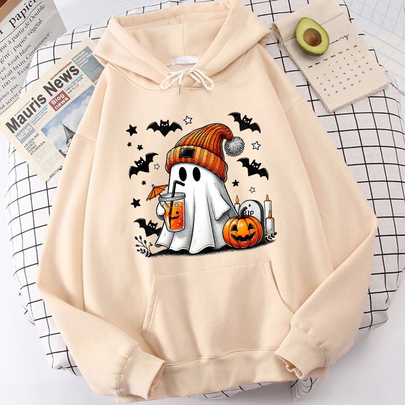 Halloween Ghost Pumpkin Bat Hoodies For Women Fashion Hooded 2668south