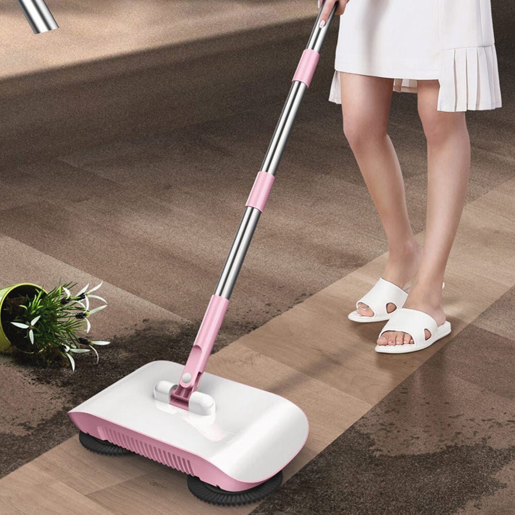 Hand Push Sweeper Household Broom Dustpan Mop Floor All-in-one Machine Gift Mop Sweeper 2668south