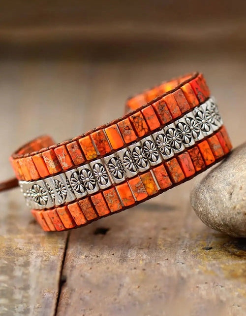 تحميل الصورة إلى عارض المعرض، Handmade Triple Layer Natural Stone Bracelet 2668south
