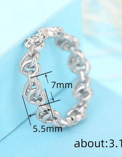 تحميل الصورة إلى عارض المعرض، Heart-shaped Chain Ring Women&#39;s Simple Fashion 2668south
