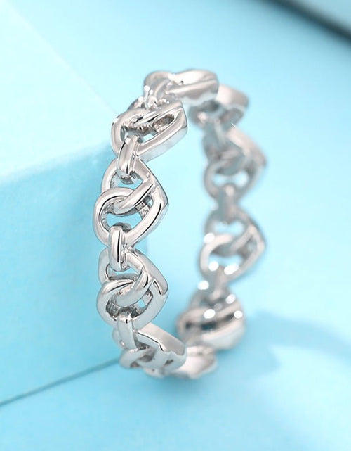 تحميل الصورة إلى عارض المعرض، Heart-shaped Chain Ring Women&#39;s Simple Fashion 2668south
