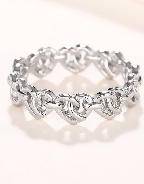 تحميل الصورة إلى عارض المعرض، Heart-shaped Chain Ring Women&#39;s Simple Fashion 2668south
