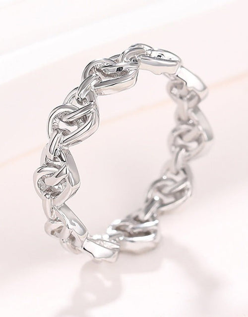 تحميل الصورة إلى عارض المعرض، Heart-shaped Chain Ring Women&#39;s Simple Fashion 2668south
