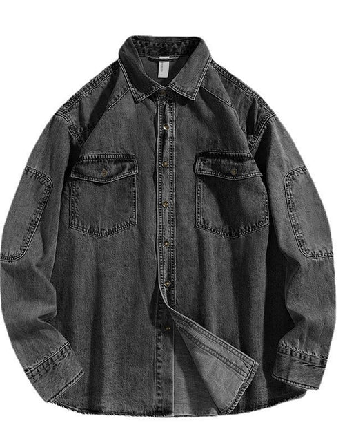 Load image into Gallery viewer, Heavy Washed Shirt Coat Men&#39;s Loose 2668south
