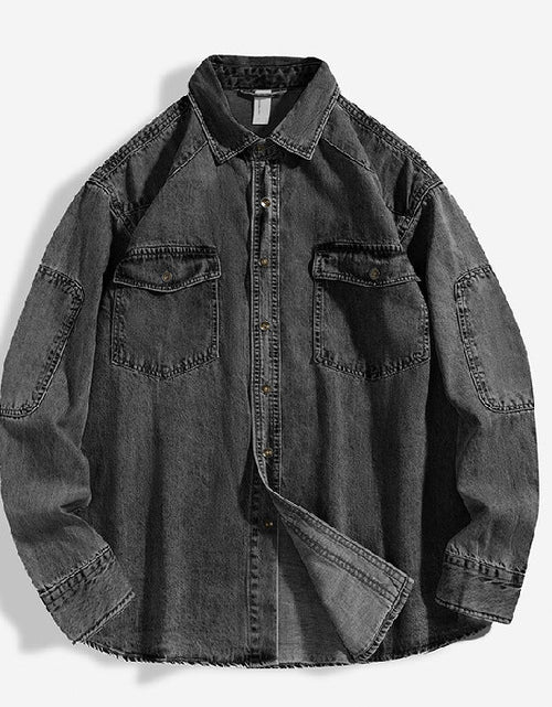 Load image into Gallery viewer, Heavy Washed Shirt Coat Men&#39;s Loose 2668south
