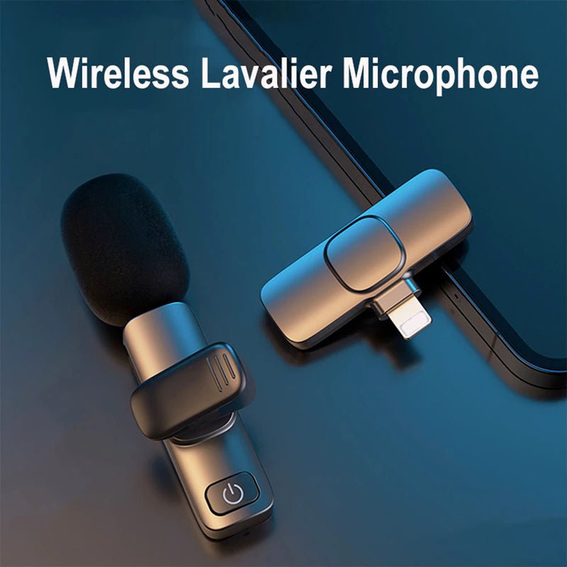 Hight Quality Wireless Lavalier Microphone Portable Audio Video Recording Mic for Iphone Android Live Game Mobile Phone Camera 2668south