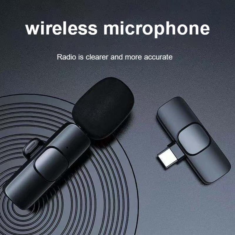 Hight Quality Wireless Lavalier Microphone Portable Audio Video Recording Mic for Iphone Android Live Game Mobile Phone Camera 2668south