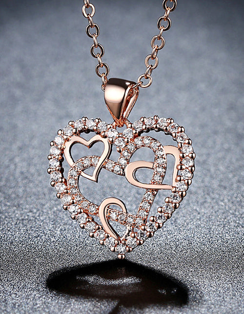 Load image into Gallery viewer, Hollow Heart Necklace For Women Affordable Luxury Fashion 2668south
