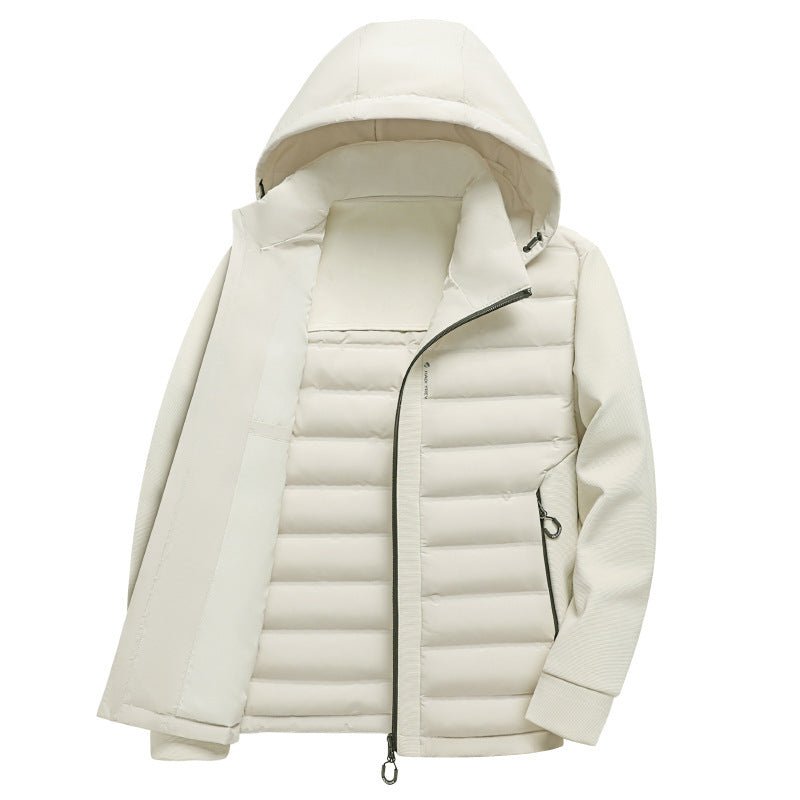 Hooded White Duck Down Warm Coat Down Jacket 2668south