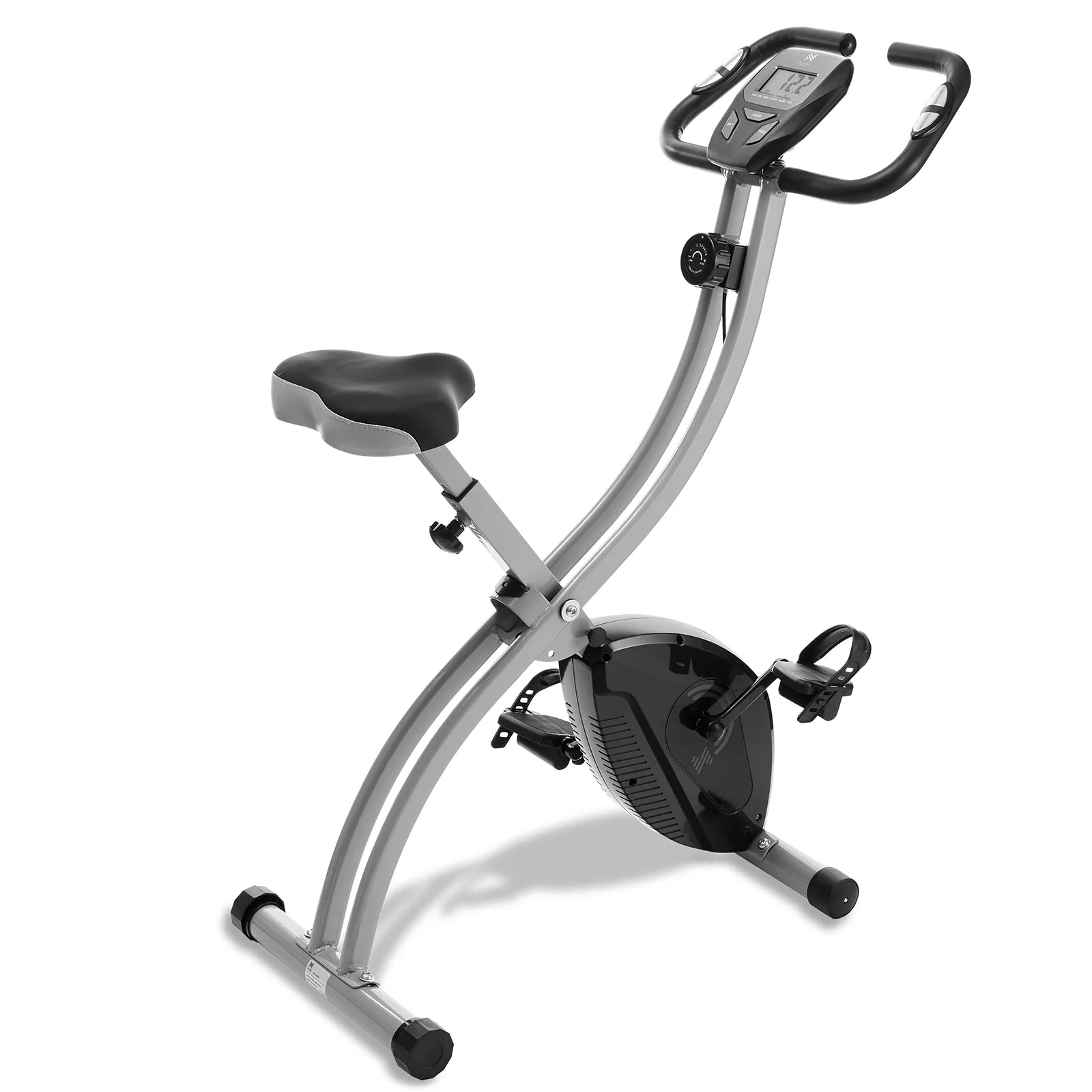 Indoor Cycling Bike - Folding, Upright Stationary Exercise Cycle with Magnetic Resistance 2668south