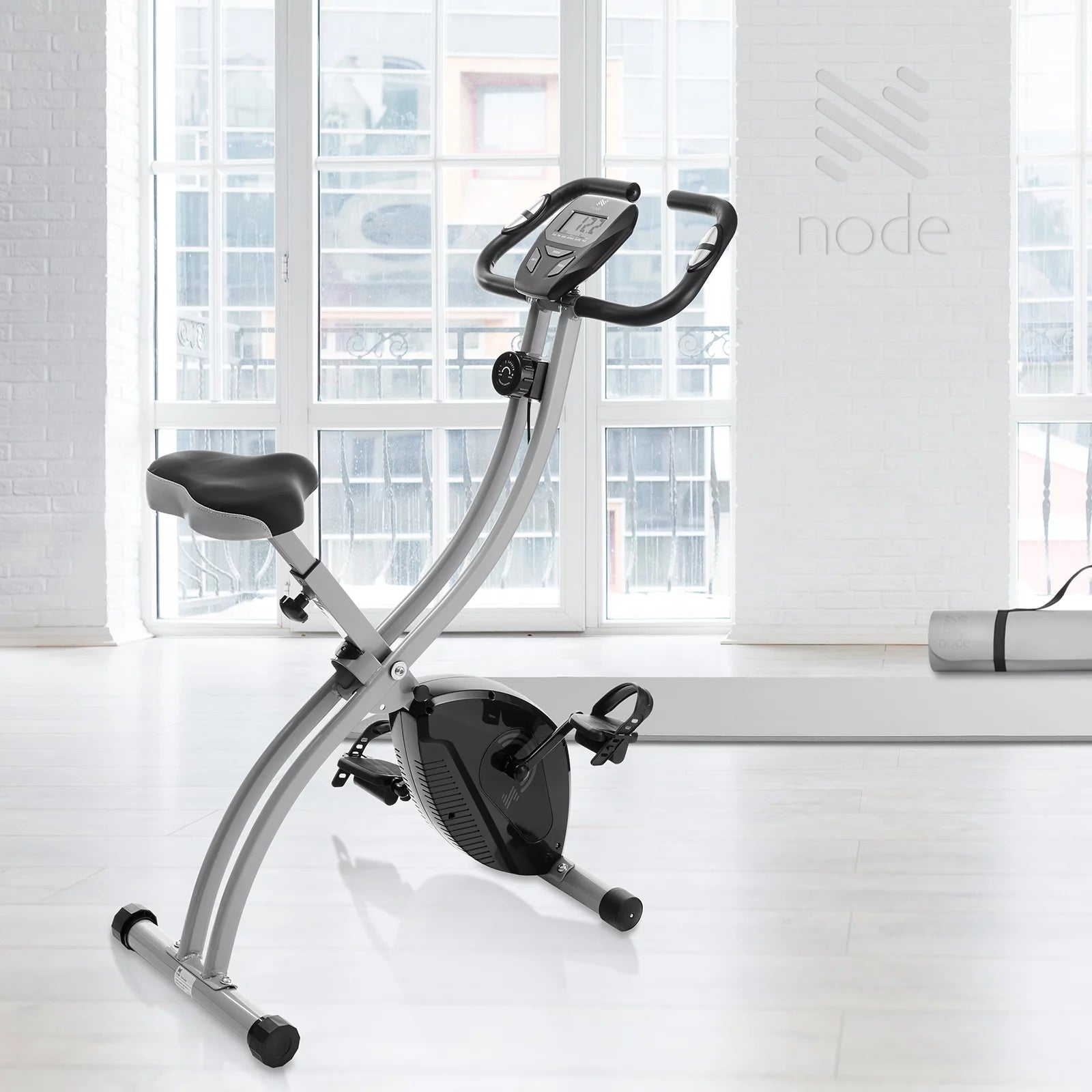 Indoor Cycling Bike - Folding, Upright Stationary Exercise Cycle with Magnetic Resistance 2668south