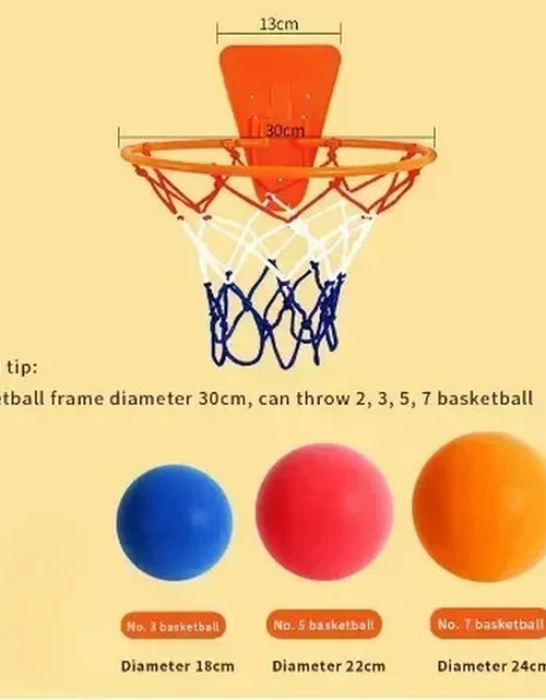 Load image into Gallery viewer, Indoor Silent Basketball Sports Bouncy Balls High Density Foam Material Children Adults Ball Training Complimentary Portable Net 2668south
