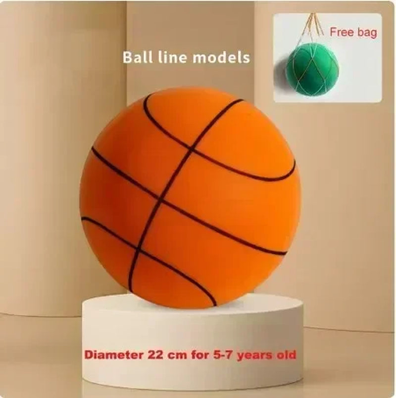 Indoor Silent Basketball Sports Bouncy Balls High Density Foam Material Children Adults Ball Training Complimentary Portable Net 2668south