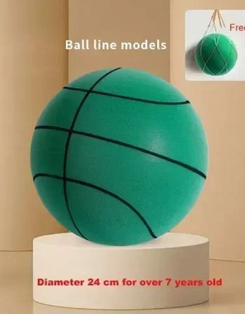 Load image into Gallery viewer, Indoor Silent Basketball Sports Bouncy Balls High Density Foam Material Children Adults Ball Training Complimentary Portable Net 2668south
