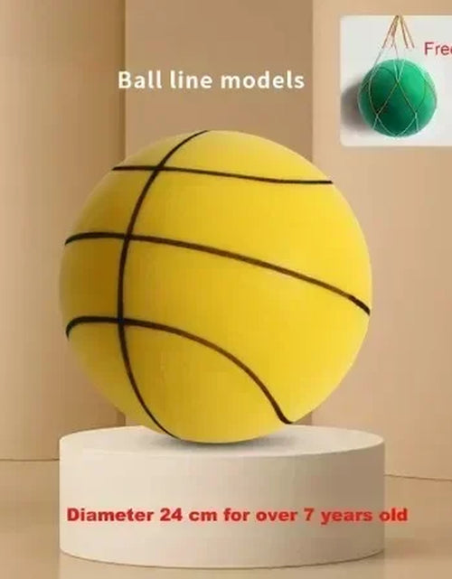 Load image into Gallery viewer, Indoor Silent Basketball Sports Bouncy Balls High Density Foam Material Children Adults Ball Training Complimentary Portable Net 2668south
