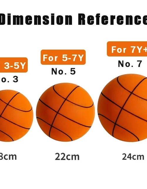 Load image into Gallery viewer, Indoor Silent Basketball Sports Bouncy Balls High Density Foam Material Children Adults Ball Training Complimentary Portable Net 2668south
