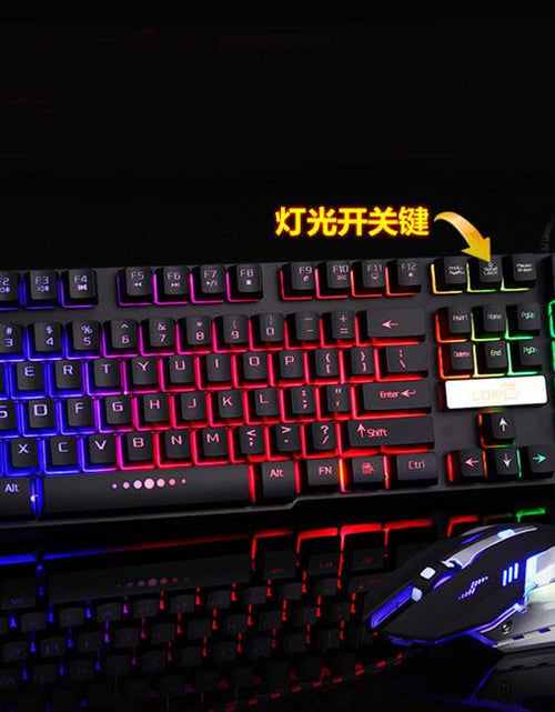 Load image into Gallery viewer, Industry gaming keyboard glowing usb cable gaming keyboard 2668south
