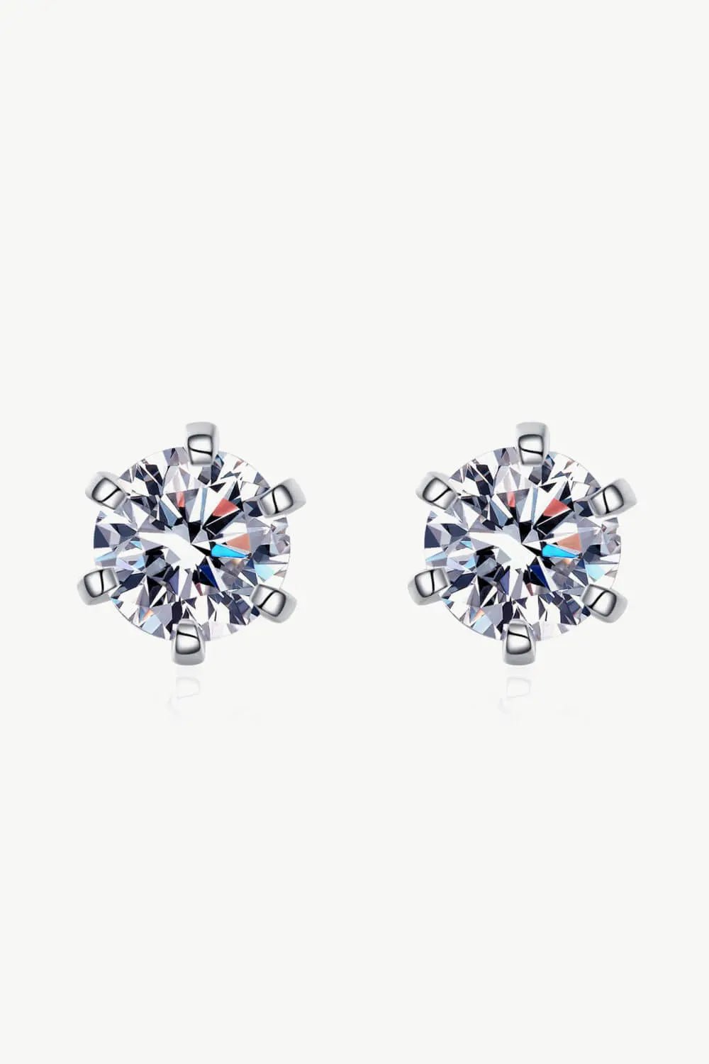 Inlaid Moissanite Stud Earrings 2668south