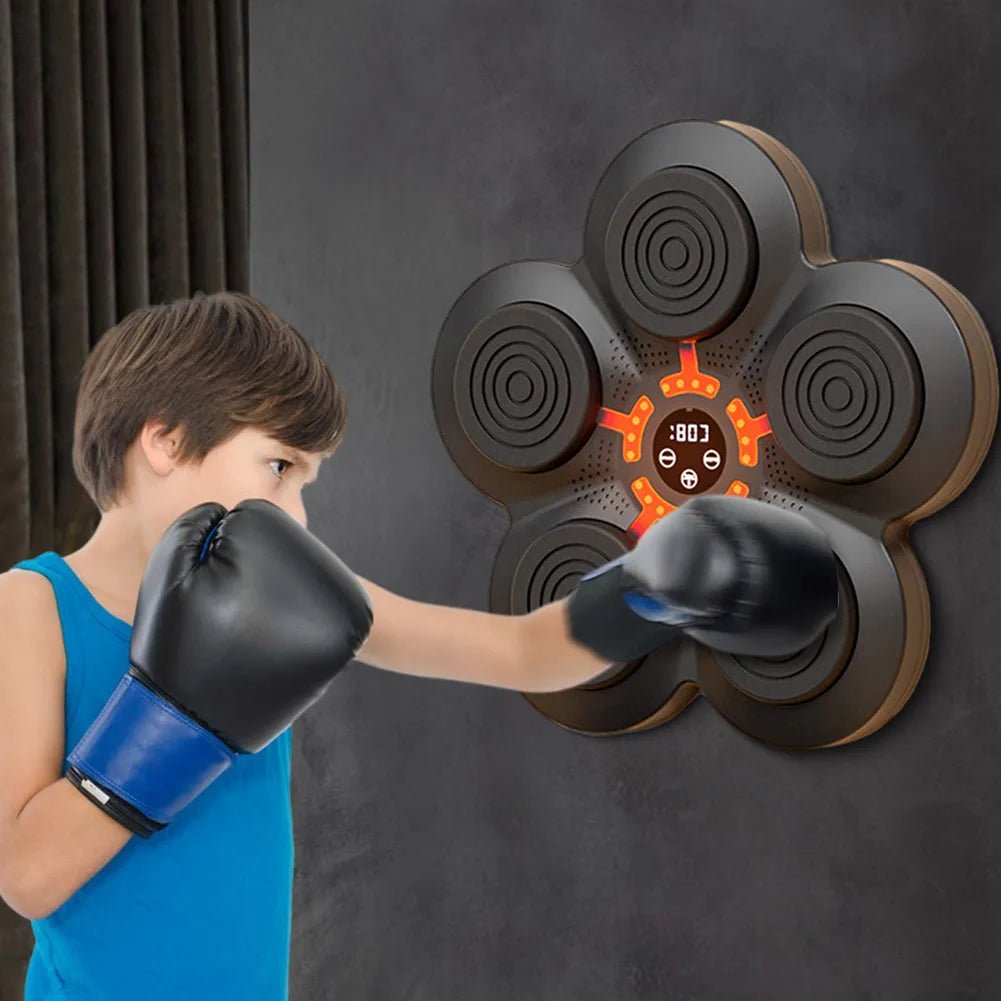 Intelligent Music Boxing Trainer Electronic Boxing Machine Wall Target LED Lighted Sandbag Relax Boxing Response Training Target 2668south