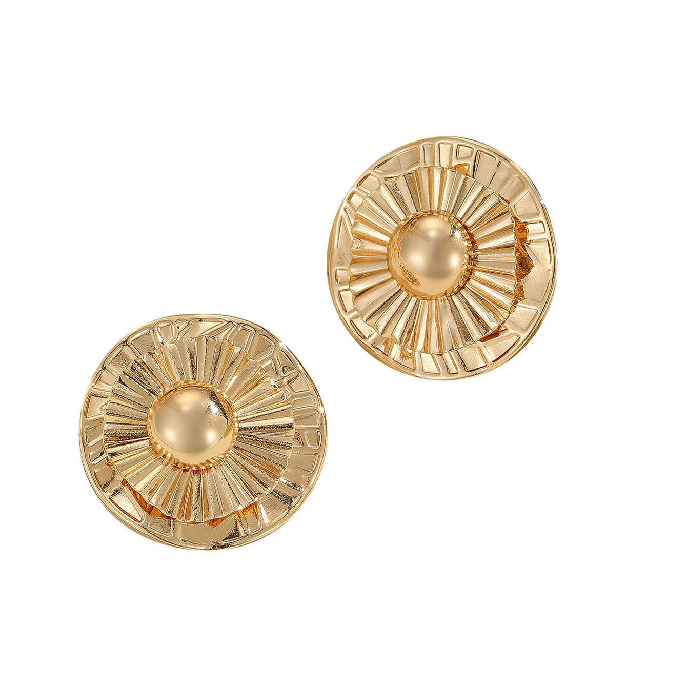 Irregular Exaggerated Circle Stud Earrings For Women Fashion 2668south