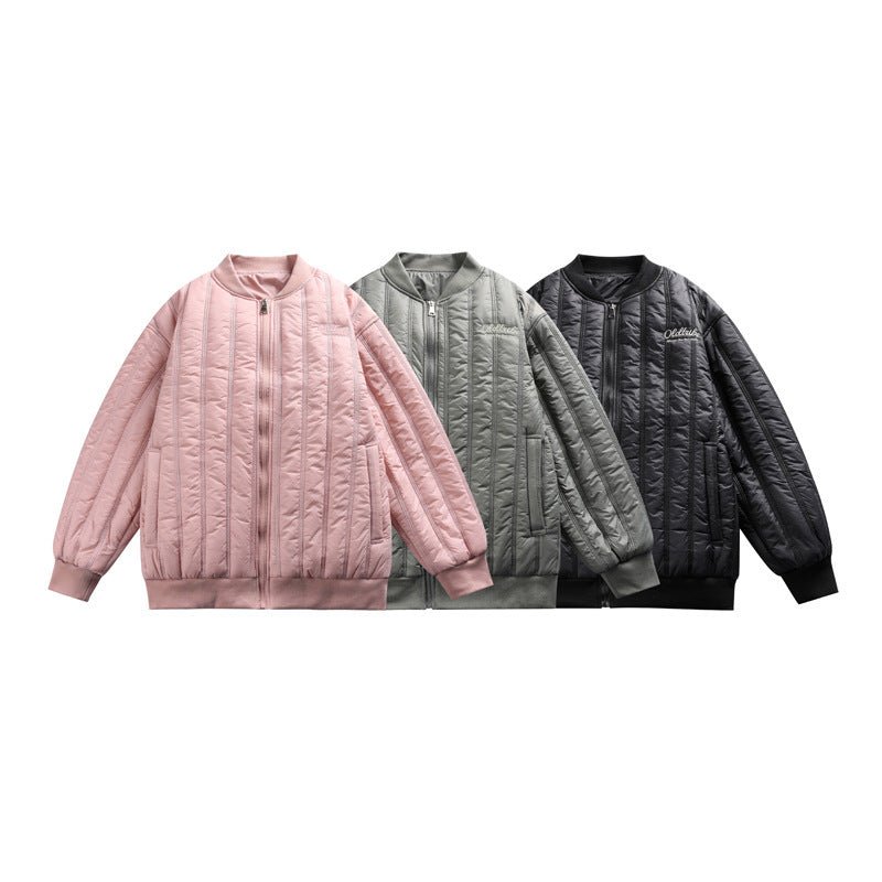 Japanese Style Stripe Couple Loose Jacket 2668south