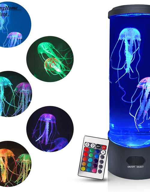 Load image into Gallery viewer, Jellyfish Lamp Color Changing Remote Control Aquarium Tank LED Night Light Birthday Gift USB Charging Relaxing Mood 2668south
