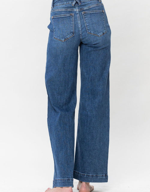 Load image into Gallery viewer, Judy Blue Full Size Double Button Wide Leg Jeans 2668south
