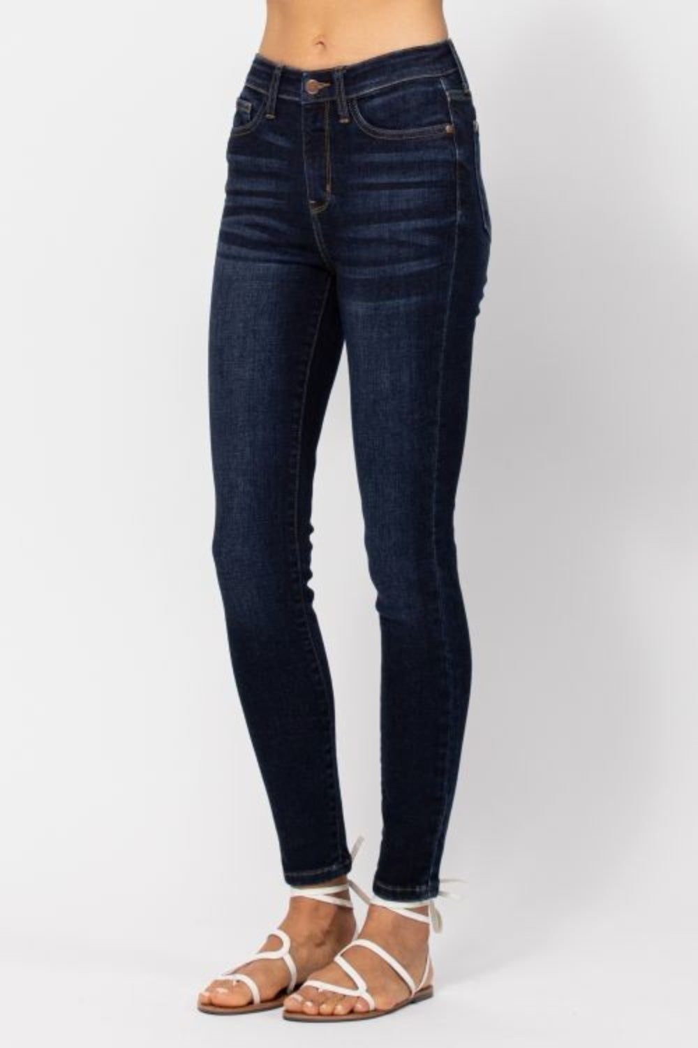 Judy Blue Full Size High Waist Handsand Skinny Jeans 2668south