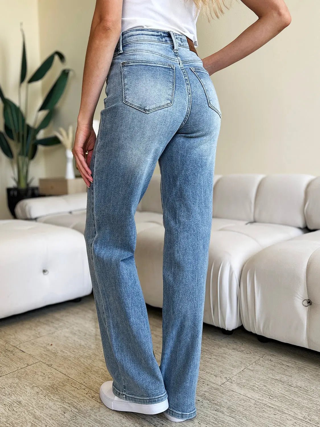 Judy Blue Full Size High Waist Wide Leg Jeans 2668south